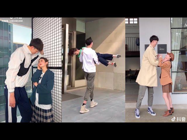 Cute couple  tall boy with short girl  ~ 168cm and 208cm ~ Douyin / China.