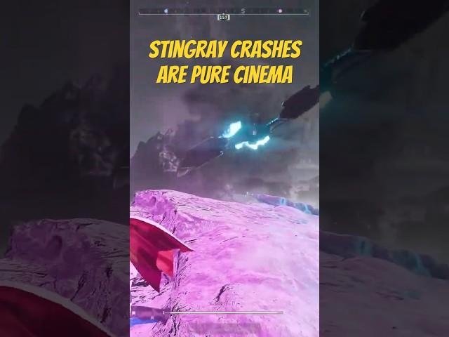 Stingray Crashes Are Pure Cinema & Dangerous #helldivers2 #helldivers #gaming