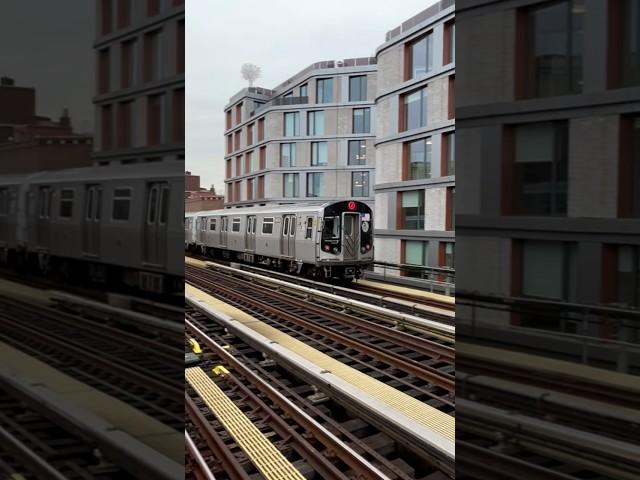 R160A-1 (J) Train Leaving Lorimer St + First Day without the YSL Myslf Wrap