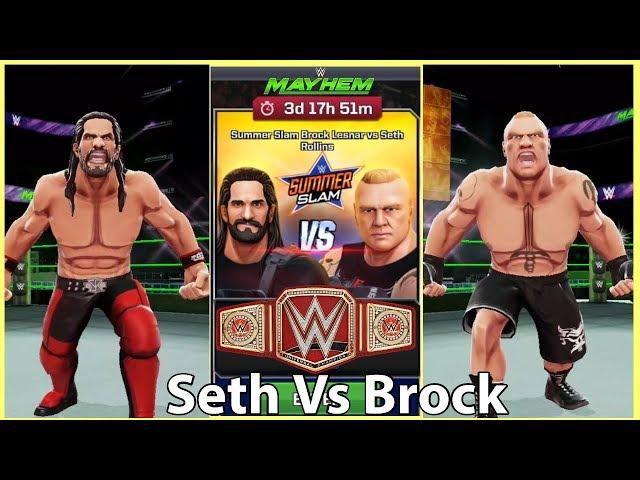 Summerslam | Seth Rollins Vs Brock Lesnar | WWE MAYHEM