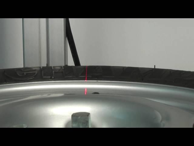 scanCONTROL - tire surface inspection using laser scanner
