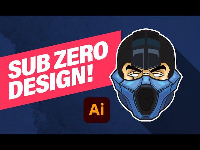 Sub Zero Vector Illustration in Adobe Illustrator (Timelapse)