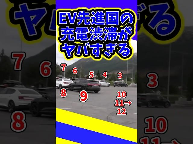 【発狂】EVが普及した国の充電渋滞がヤバすぎた件