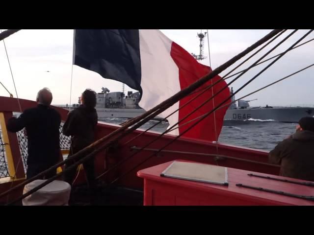 L'Hermione et la frégate Latouche Tréville