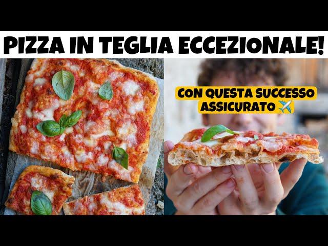 PIZZA IN TEGLIA ECCEZIONALE!!! Impasto a mano, piena di bolle, facile e digeribile | Davide Zambelli