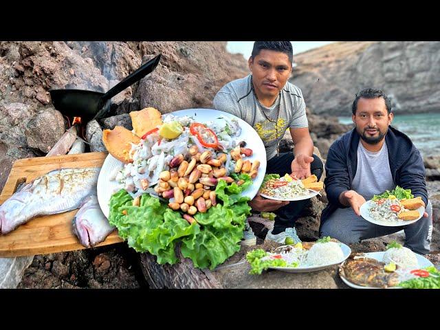 Fuimos al mar a PREPARAR un rico CEVICHE del pescado (Lenguado) mas costoso del Perú