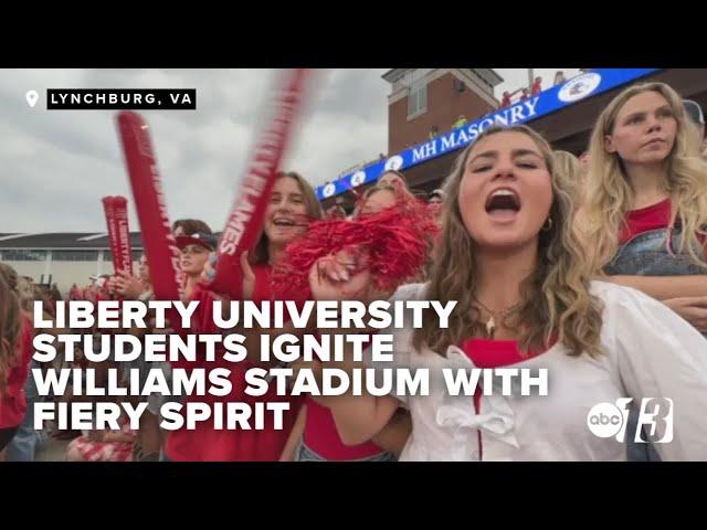 Liberty University fans ignite Williams Stadium with fiery spirit and funky hats