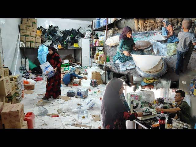 #nomadic: Baking local bread and cleaning the shop for wages by a nomadic woman