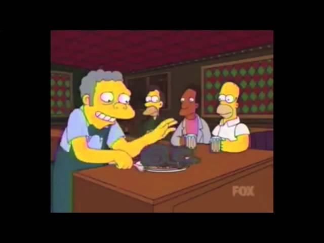 The Simpsons - The cat's in Moe's food (S14Ep19)