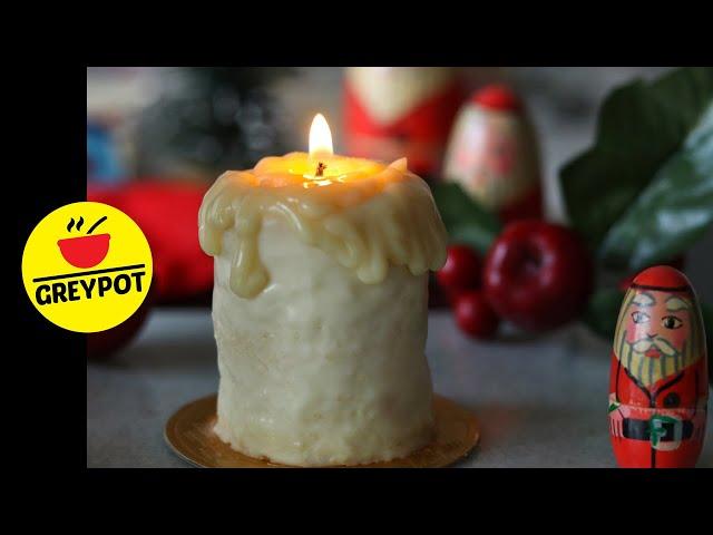 Candle-Shaped Cake Recipe for Christmas | Unique & Festive Dessert Idea