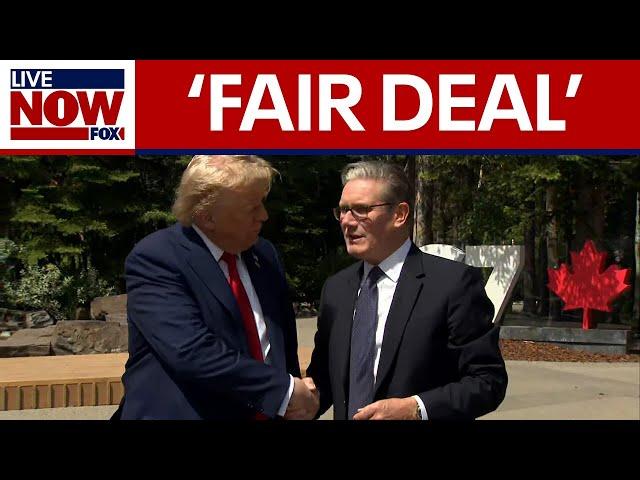 G7 summit: Trump, Starmer announce 'fair' US-UK trade deal | LiveNOW from FOX