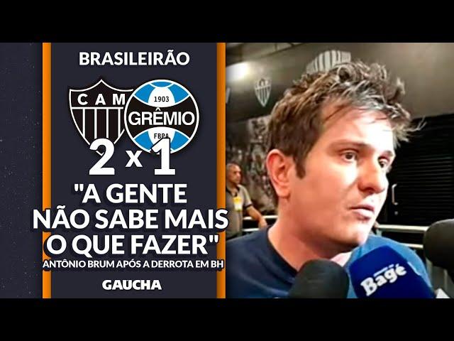 ANTÔNIO BRUM, VICE DE FUTEBOL, NA ZONA MISTA | ATLÉTICO-MG 2x1 GRÊMIO | BALANÇO FINAL | 09/10/2024