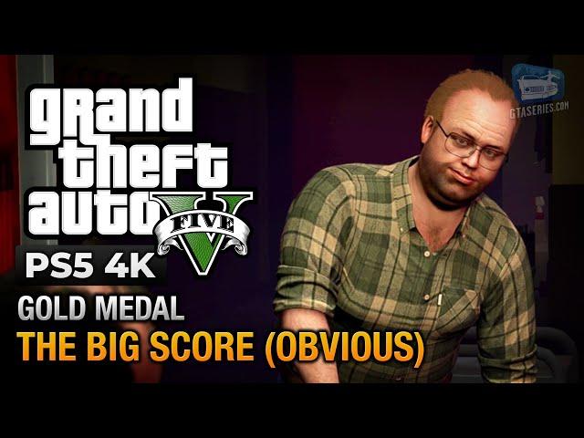 GTA 5 PS5 - Mission #84 - The Big Score (Obvious Approach) [Gold Medal Guide - 4K 60fps]