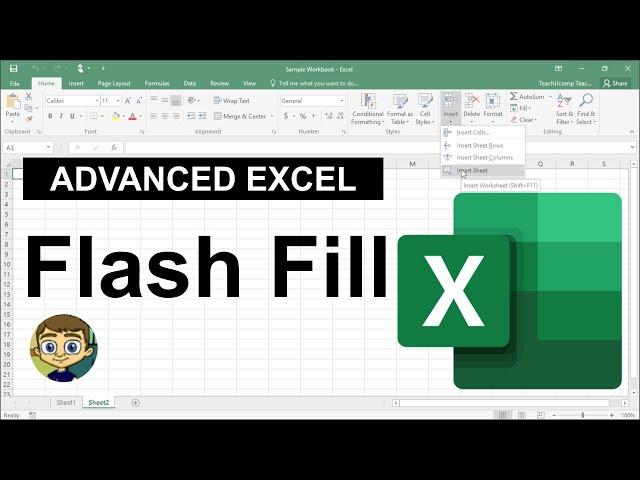 Advanced Excel - Flash Fill Tutorial