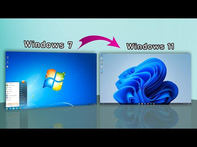 Make Windows 7 Look Like Windows 11  | Windows 11 Theme For Windows 7