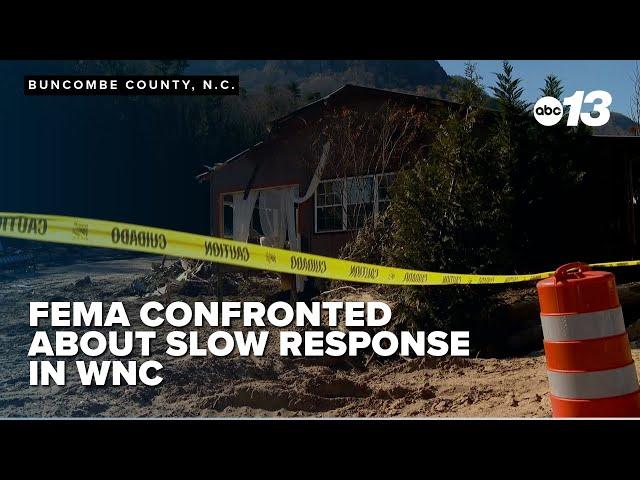 FEMA confronted about slow response in WNC