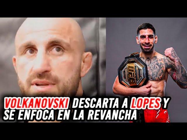 Alexander Volkanovski descarta a Diego Lopes y se enfoca en Ilia Topuria