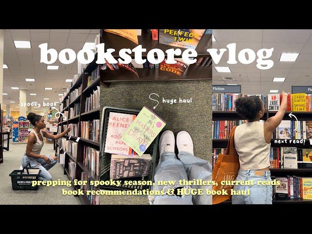 *cozy* fall bookstore vlog️spend the day book shopping at barnes & noble with me + HUGE book haul