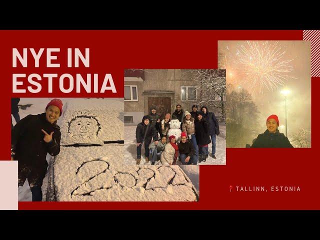 FOREIGNERS IN ESTONIA. How we celebrated New Year's eve celebration in Tallinn Estonia
