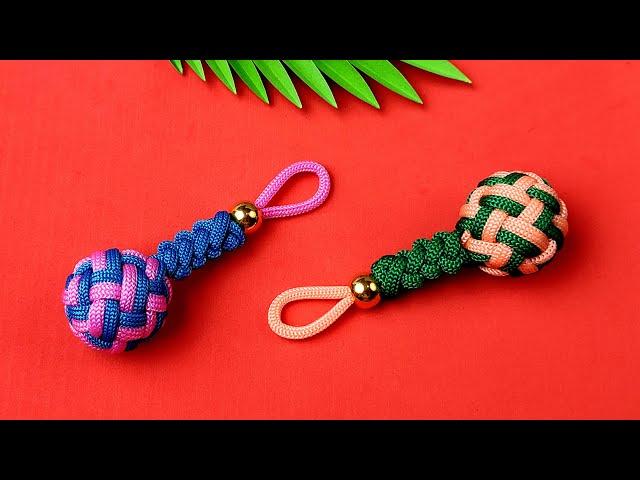 Super Easy Paracord Lanyard Keychain | How to make a Paracord Key Chain Handmade DIY Tutorial #10