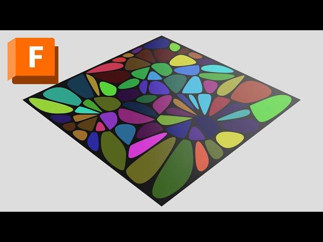 2D Voronoi Studio for Autodesk® Fusion 360™ - Voronoi Random Spirals Pattern Tutorial