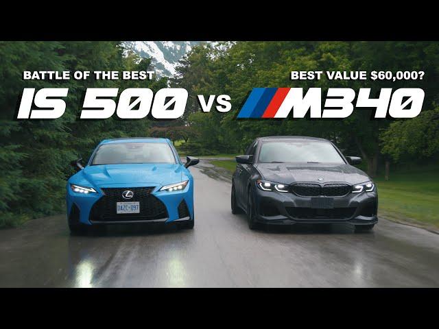 2024 Lexus IS 500 vs BMW M340i // Which is the Best Luxury Sports Sedan for $60K?