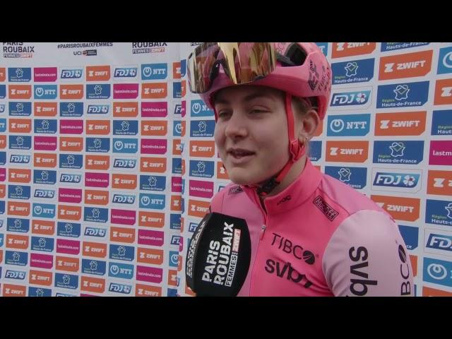 Zoe Bäckstedt - Interview at the start - Paris-Roubaix Femmes 2023