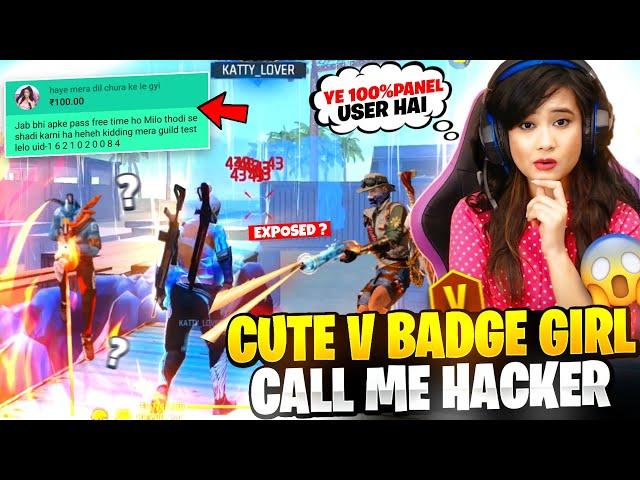 CUTE V BADGE GIRL TAKE MY GUILD TEST  ||TUFAN FF|| #tufanff