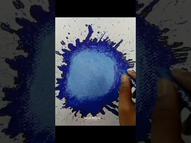 Creative Drawing ideas with watercolor drop #shorts #creativeart #somnath_khatua_art