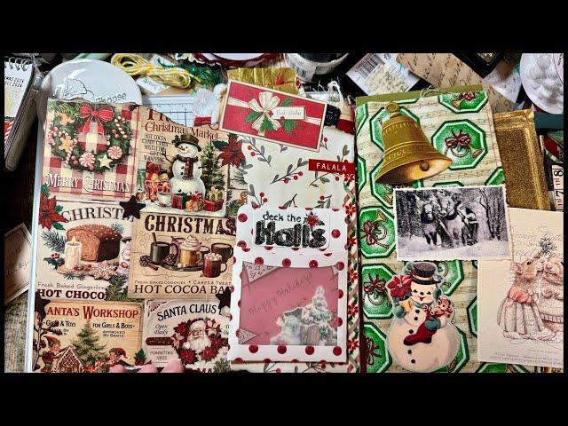 Did you know? Santa. Working on Christmas ephemera eating journal.