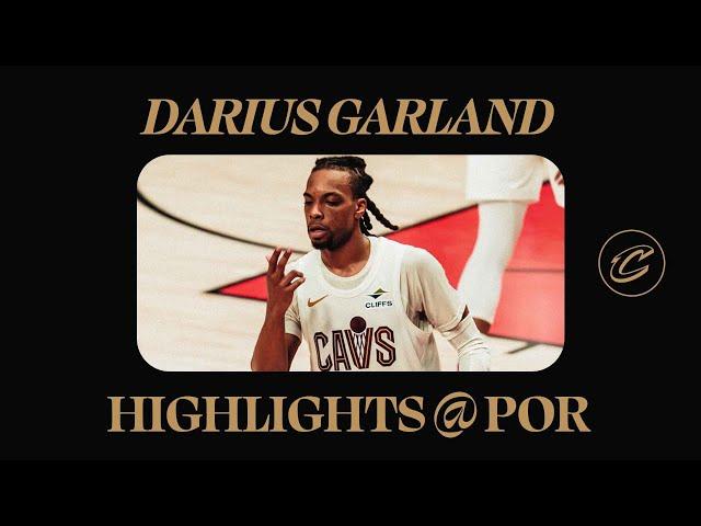 Cavs at Trail Blazers | Darius Garland Highlights | 3.25.2025