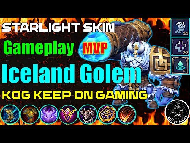 Grock Iceland Golem Starlight Skin MVP Gameplay By KOG Keep On Gaming ~ Mobile Legends S14 MLBB