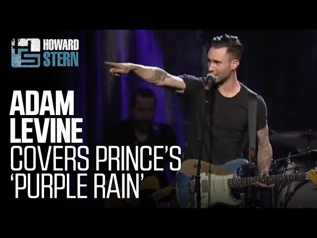 Adam Levine Performs "Purple Rain" at the Howard Stern Birthday Bash on SiriusXM