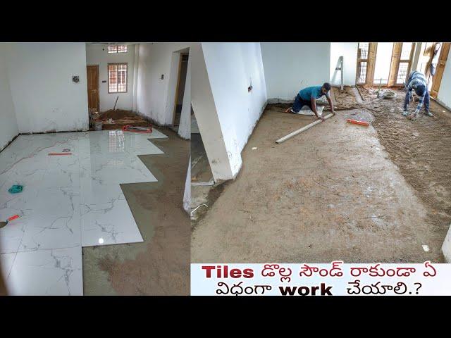 Tiles leveling in mal #telugutilesworkbablu #Tiles