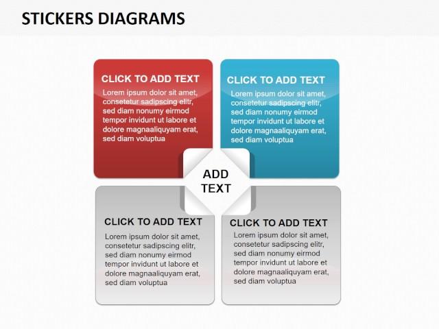 Stickers PowerPoint diagrams -  PowerPoint presentation - ImagineLayout