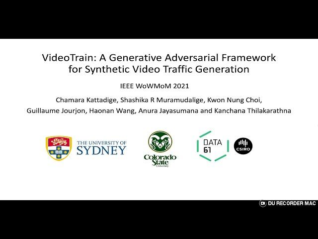 WoWMoM teaser: VideoTrain: A Generative Adversarial Framework for Synthetic Video Traffic Generation