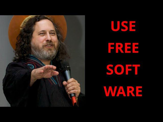 Linux is about freedom: You should USE free software