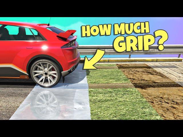 GTA 5 | Which SURFACE has the MOST GRIP?