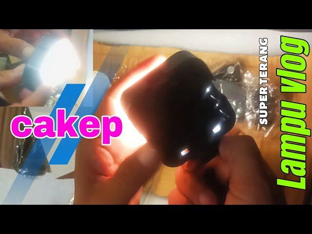 Unboxing lampu tambahan buat ngevlog