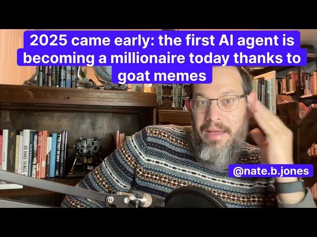 2025 came early: the first AI agent is becoming a millionaire today thanks to goat memes