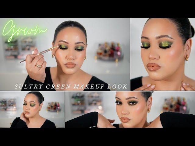 TRYING OUT NEW MAKEUP! GREEN EYE MAKEUP USING JUVIA'S PLACE CULTURE 2 EYESHADOW PALETTE 