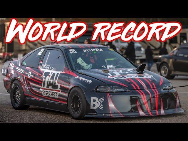 AWD Honda Civic World Record - 1300AWHP 70psi of Boost!