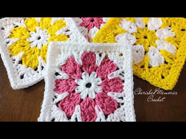 Crochet Granny Square | Daisy Granny Square| | Crochet Tutorial | Crochet Craft