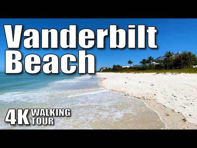 |4K| Vanderbilt Beach, Ritz Carlton area, Naples Florida, Walking Tour, Slow TV