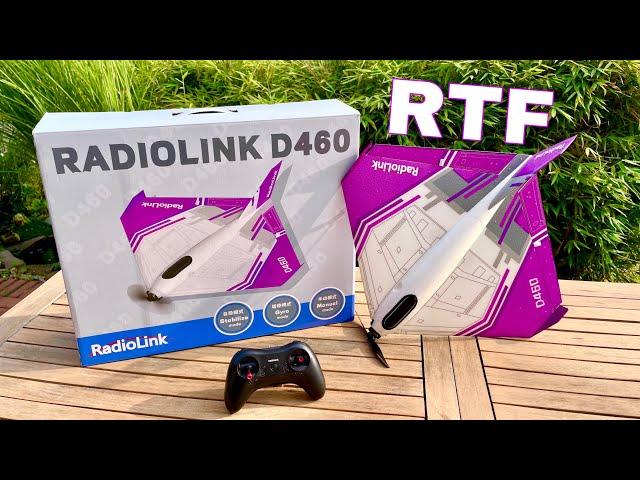 Fun plane RADIOLINK D460 RTF flying wing with 3 modes | for beginners? | Full Review