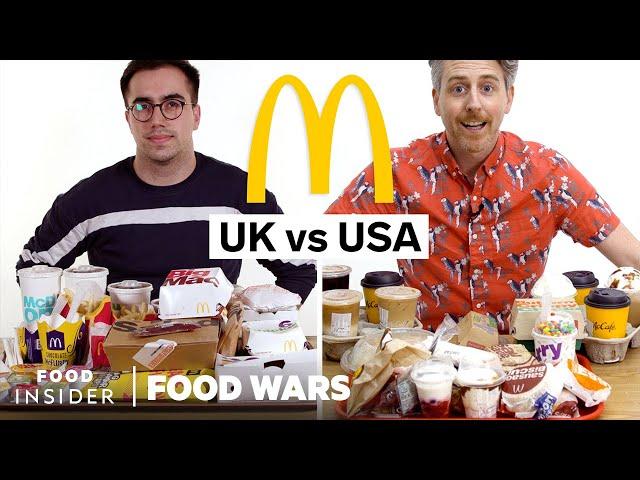 US vs UK McDonald's | Food Wars