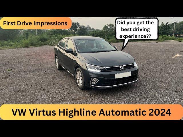 Volkswagen Virtus Highline Automatic 2024 | Drive Impressions| PoV drive| 2nd Base/top model #asmr