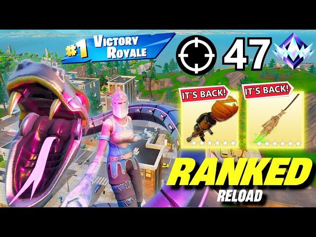 RANKED OG Fortnite Reload | High Kill Gameplay | Keyboard And Mouse | 47 Kills