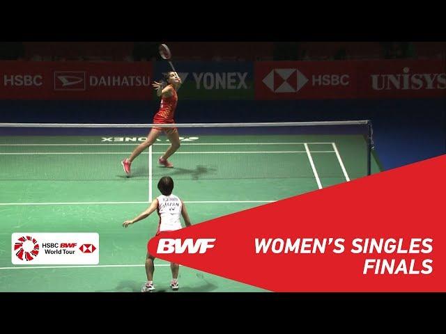 F | WS | Nozomi OKUHARA (JPN) [8] vs Carolina MARIN (ESP) [6] | BWF 2018