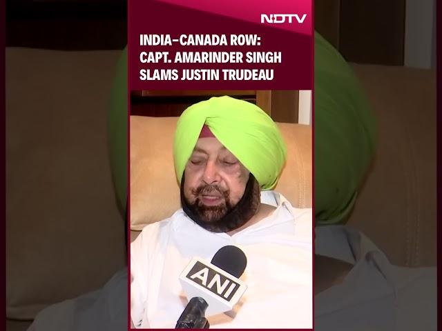 India Canada Row | Captain Amrinder Singh Slams Justin Trudeau